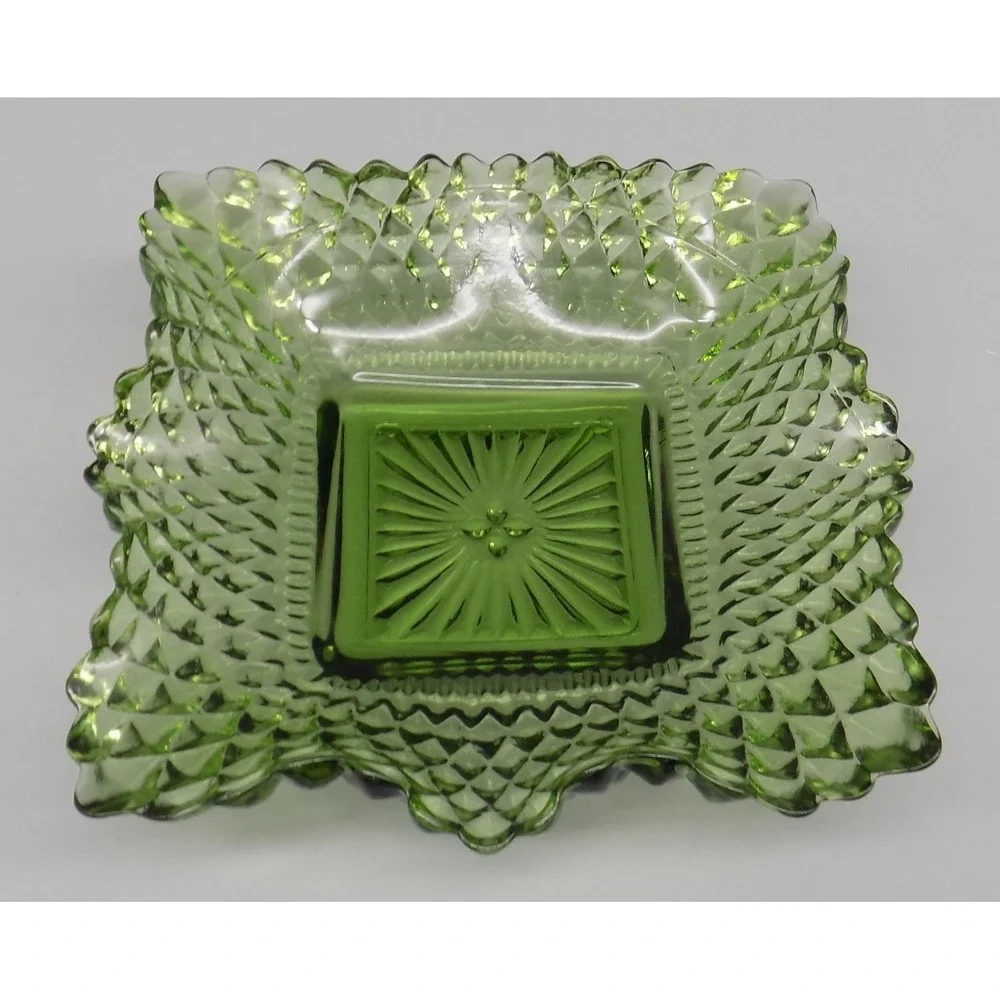 Green Traditions Federal Glass Co Candy Dish 4
